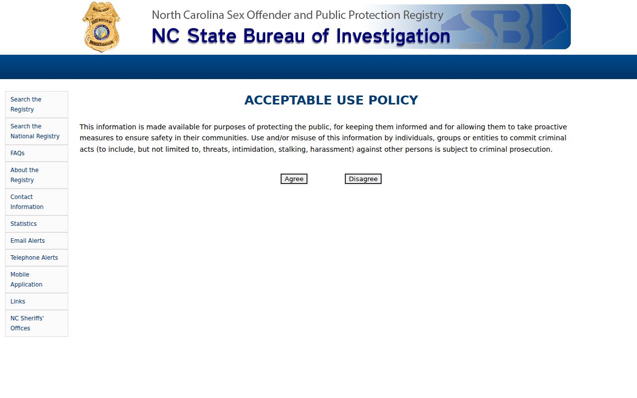 Kannapolis people search with the North Carolina offender registry